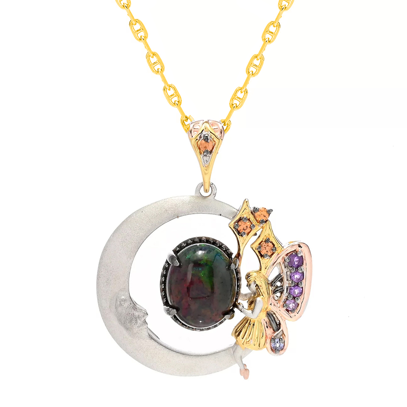 Mezezo-Opal-Silberhalskette (Gems en Vogue) Unkategorisiert online kaufen