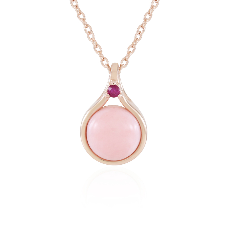 Pinkfarbener Opal-Silberhalskette (KM by Juwelo) Unkategorisiert online kaufen Pinkfarbener Opal-Silberhalskette (KM by Juwelo) Unkategorisiert online kaufen