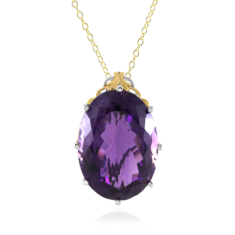 Sambia-Amethyst-Silberhalskette (Gems en Vogue) Unkategorisiert online kaufen