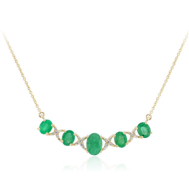 Sambia-Smaragd-Goldcollier Unkategorisiert online kaufen