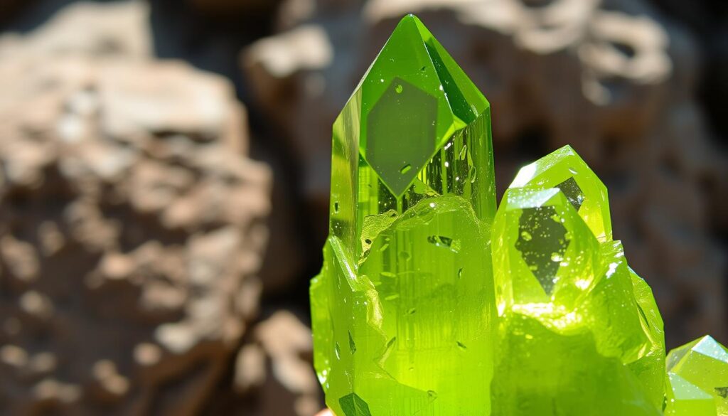 Peridot Mineralogische Eigenschaften